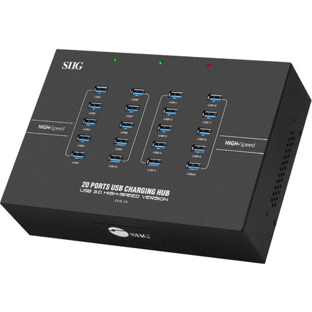 SIIG 20-Port Industrial USB 3.0 Hub with Charging - 200W - ID-US0611-S1