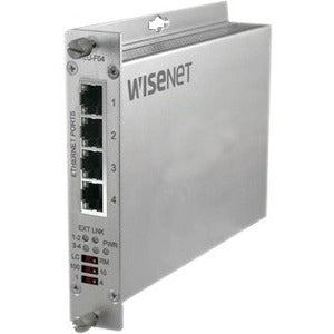 Wisenet 4 Channel Ethernet over UTP Extender With Pass-Through PoE - TEU-F04