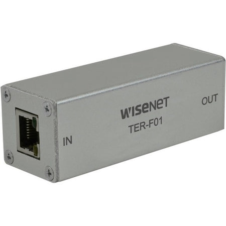 Wisenet 10/100 Mbps Ethernet Repeater With 60 W Pass-Through PoE - TER-F01PD