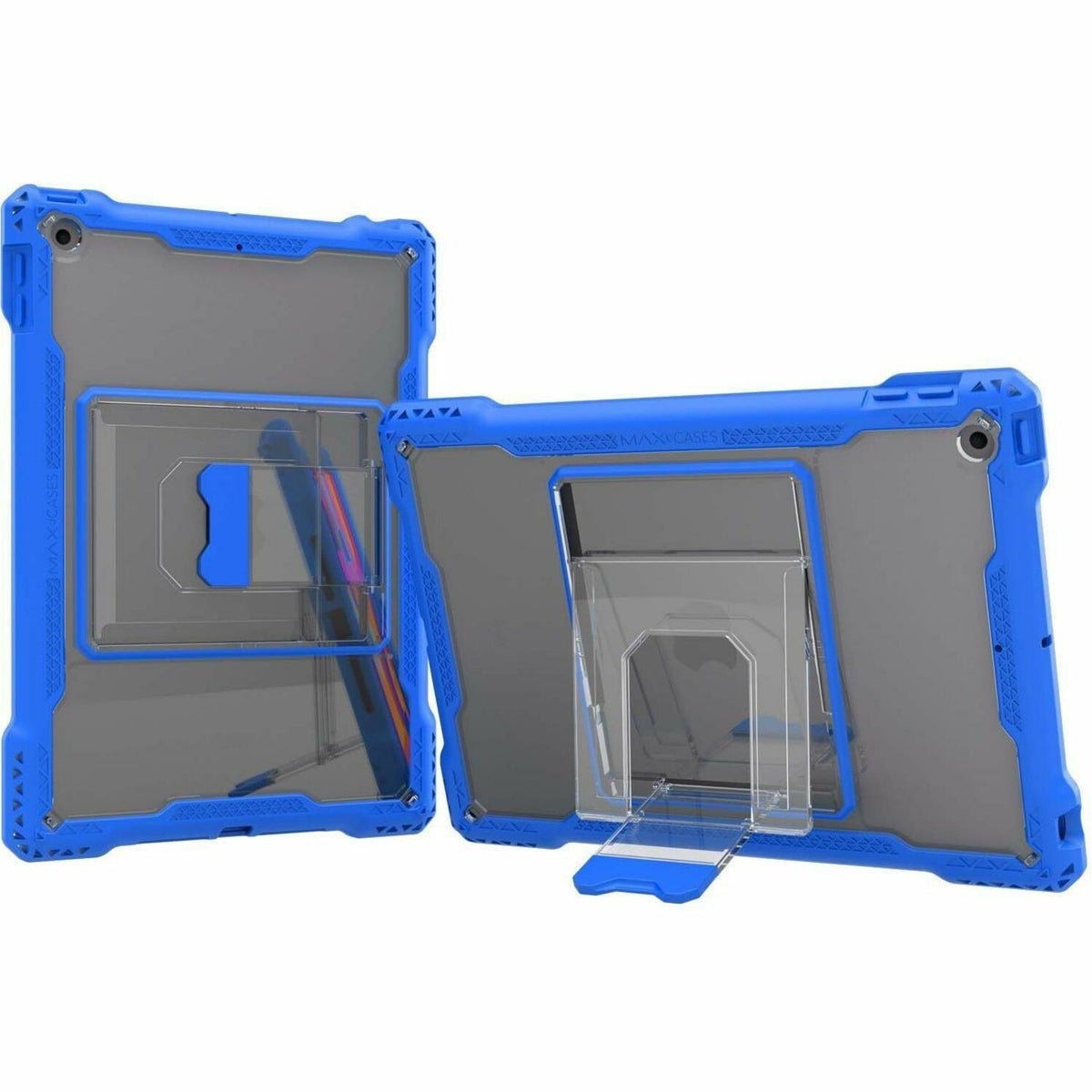MAXCases, iPad cases, 10.2, 10.2 inches, durable materials, ideal for schools, dirt-resistant, iPad 9, iPad 8, iPad 7, custom color, blue - AP-SXX-IP7-19-BLU