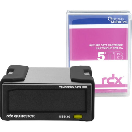 Overland Tandberg RDX QuikStor External drive kit with 5TB HDD, USB3+ - 8882-RDX