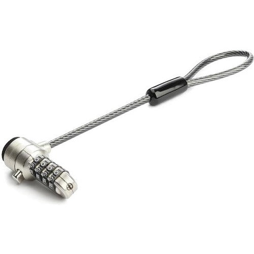 StarTech.com Universal Laptop Cable Lock Expansion Loop - Add a 6" 4-Digit Combination K-Slot Lock to Secure Multiple Devices - Anti Theft - BRNCHLOCK