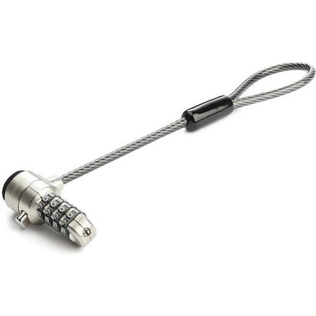 StarTech.com Universal Laptop Cable Lock Expansion Loop - Add a 6" 4-Digit Combination K-Slot Lock to Secure Multiple Devices - Anti Theft - BRNCHLOCK