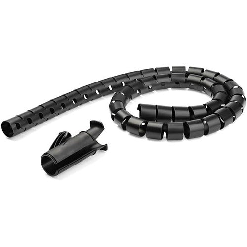 StarTech.com 1.5m / 4.9ft Cable Management Sleeve - Spiral - 45mm/1.8" Diameter - W/ Cable Loading Tool - Expandable Coiled Cord Organizer - CMSCOILED3