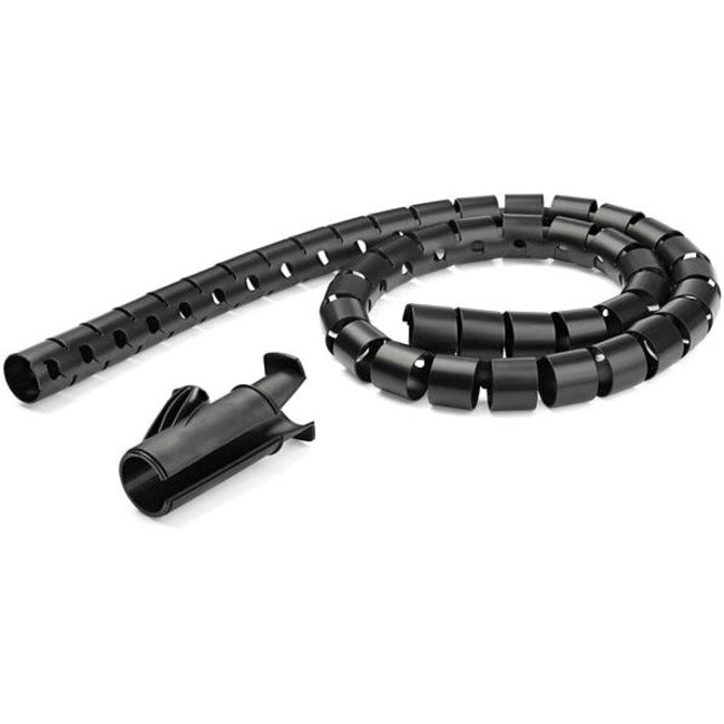 StarTech.com 2.5m / 8.2ft Cable Management Sleeve - Spiral - 45mm/1.8" Diameter - W/ Cable Loading Tool - Expandable Coiled Cord Organizer - CMSCOILED4