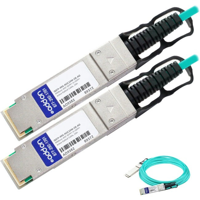 AddOn Fiber Optic Network Cable - QSFP-40G-AOC10M-OE-AO