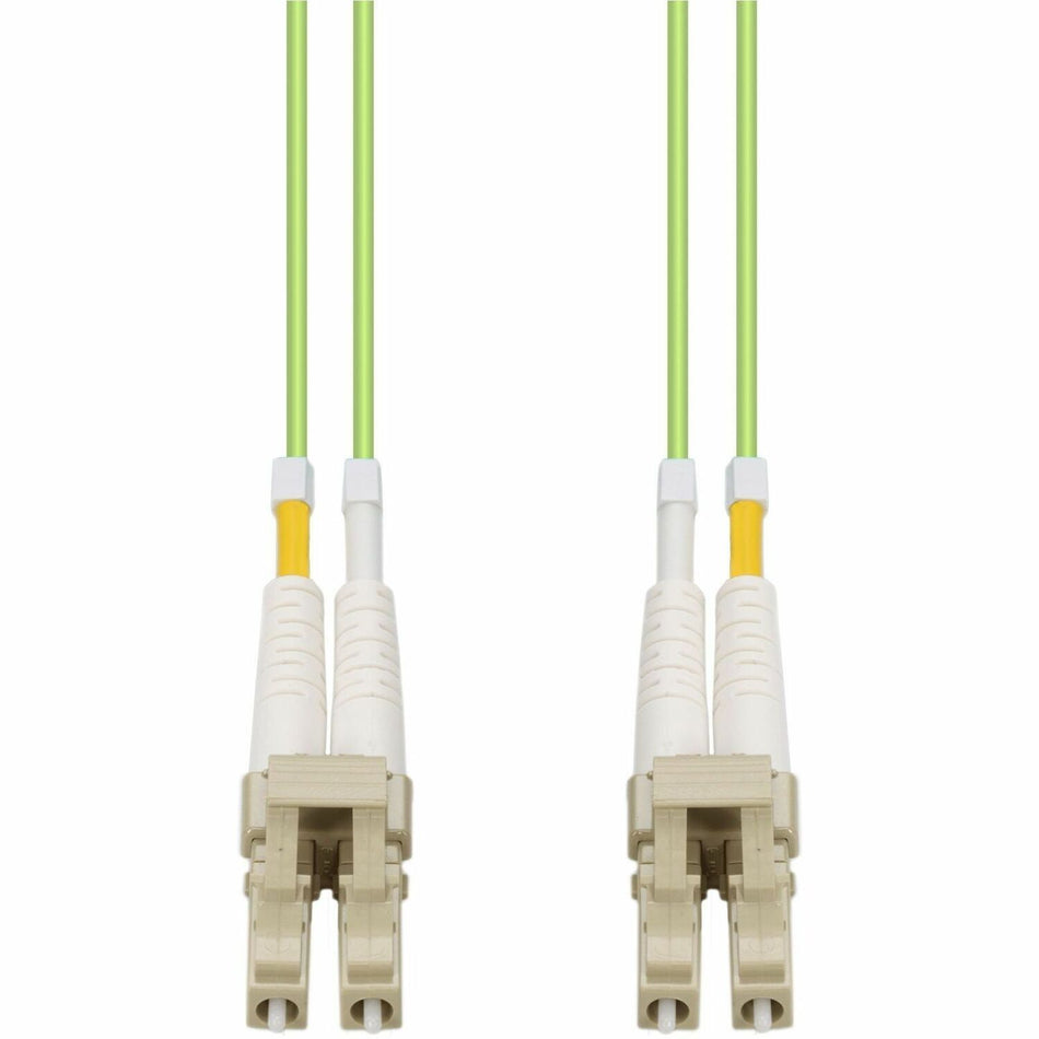 AddOn 10m LC (Male) to LC (Male) Lime Green OM5 Duplex Fiber OFNR (Riser-Rated) Patch Cable - ADD-LC-LC-10M5OM5