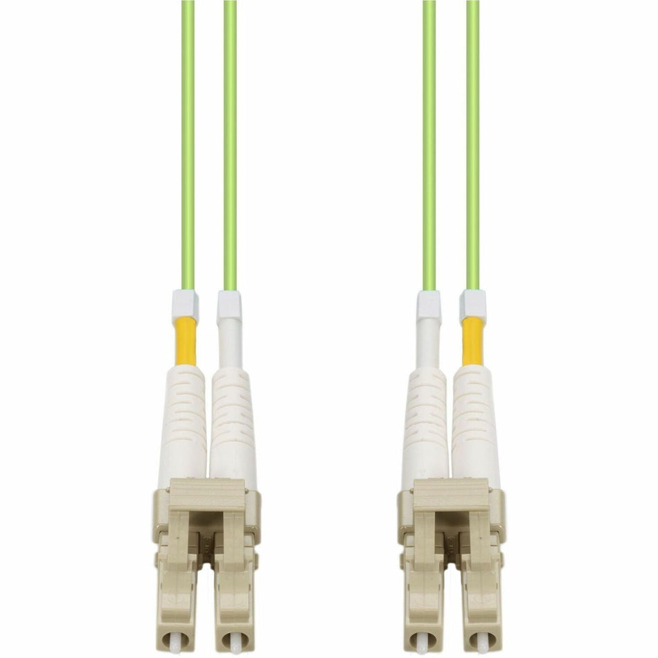 AddOn 10m LC to LC Lime Green OM5 Duplex OFNR (Riser-Rated) Fiber Patch Cable - ADD-LC-LC-10M5OM5