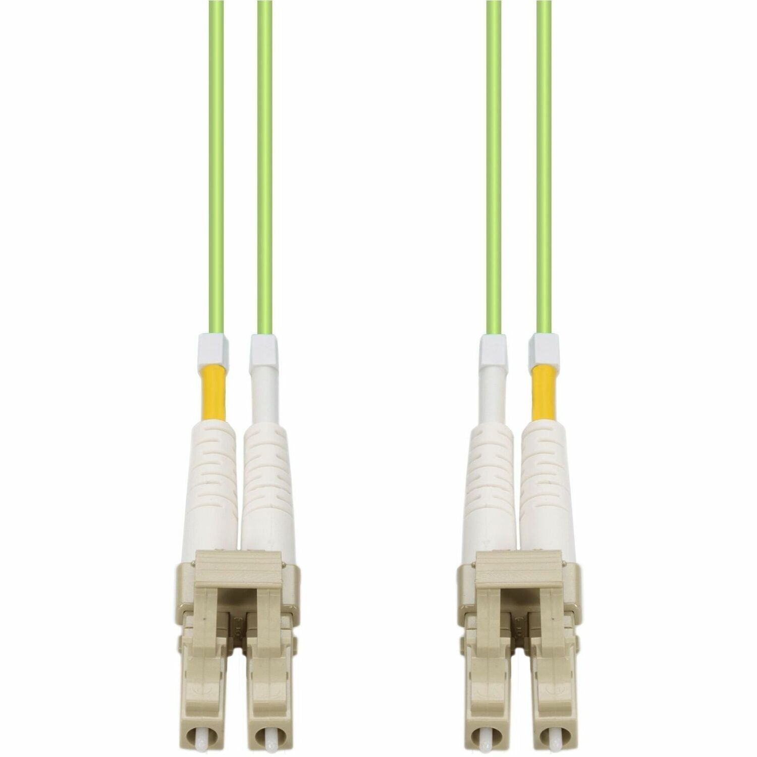 AddOn 10m LC to LC Lime Green OM5 Duplex OFNR (Riser-Rated) Fiber Patch Cable - ADD-LC-LC-10M5OM5