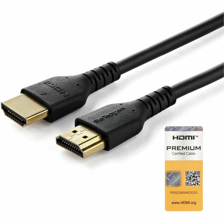 StarTech.com 6.6ft (2m) Slim HDMI 2.0 Cable, Flexible Premium HDMI Cord with Ethernet, 4K 60Hz HDR10, Aramid Fiber with TPE Jacket - RHDMM2MP