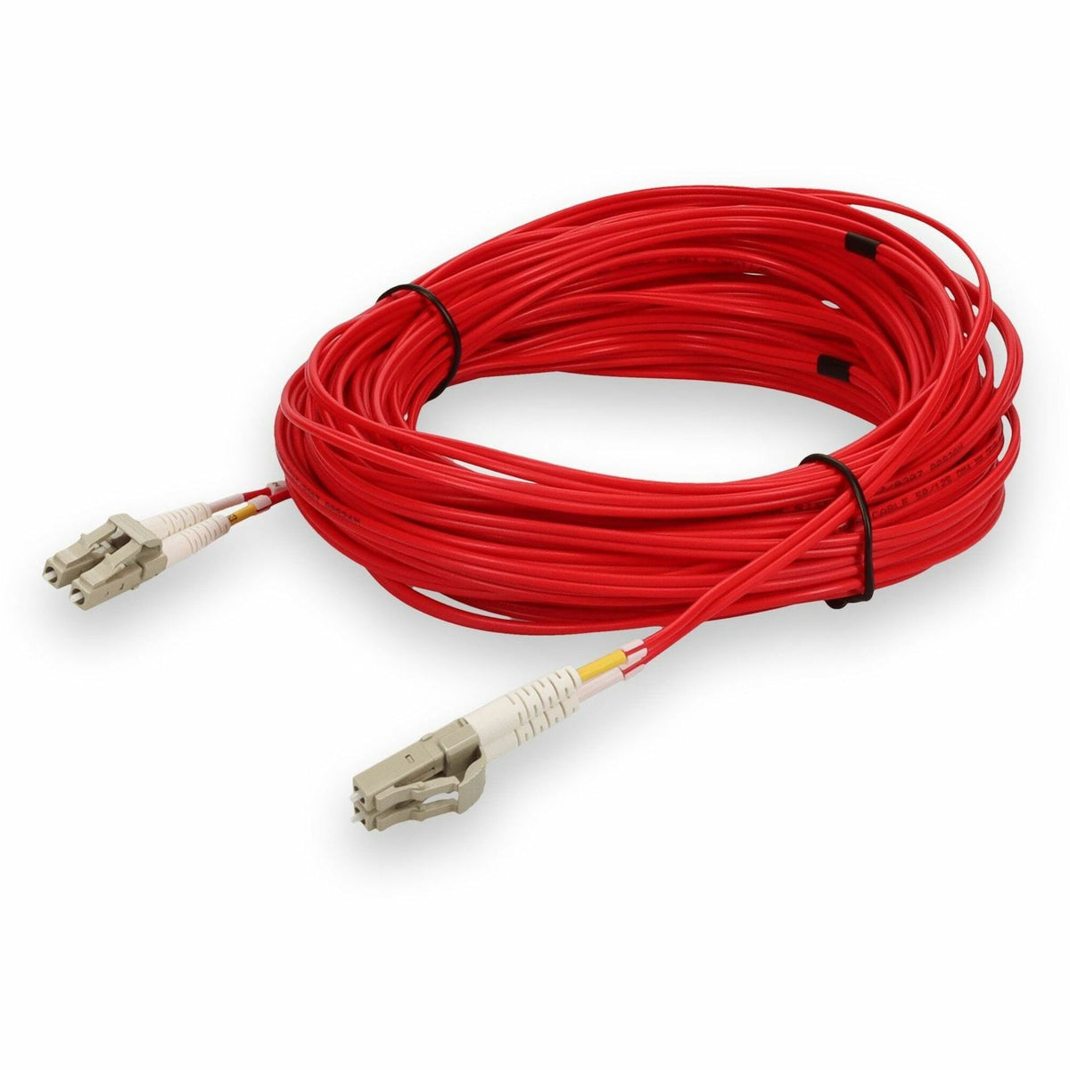 AddOn 30m LC (Male) to LC (Male) Red OM4 Duplex Fiber OFNR (Riser-Rated) Patch Cable - ADD-LC-LC-30M5OM4-RD