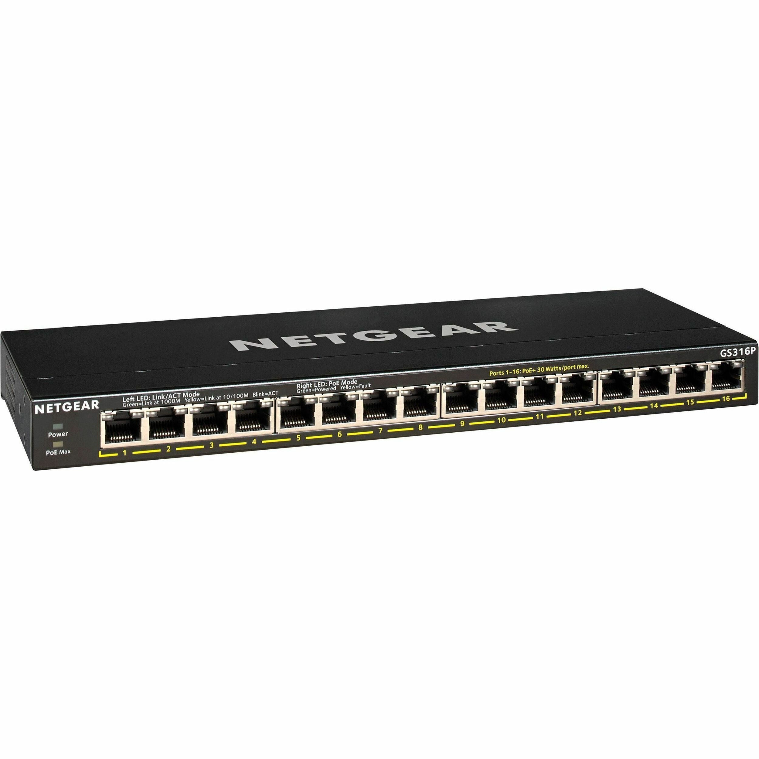 Netgear Business GS316P Ethernet Switch - GS316P-100NAS
