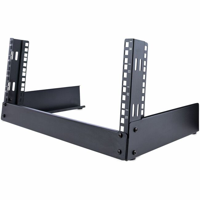 StarTech.com 2-Post 4U Desktop Server Rack, Open Frame 19in Network Rack, Small Home/Office Rack for AV / Studio / Data / IT Equipment - RK4OD