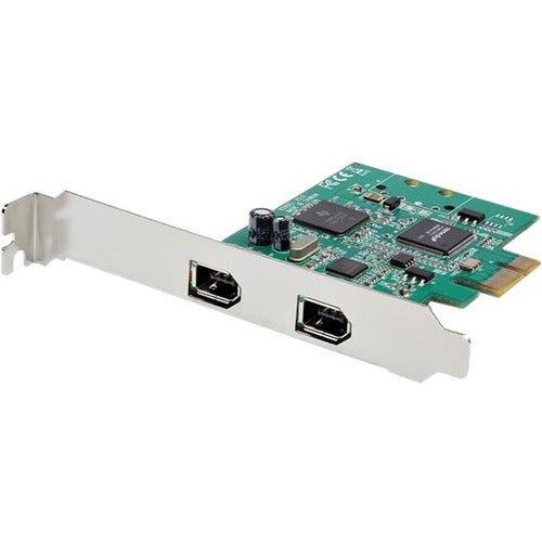 StarTech.com 2 Port PCI Express FireWire Card - TI TSB82AA2 Chipset - Plug-and-Play - PCIe 1394a FireWire Adapter (PEX1394A2V2) - PEX1394A2V2