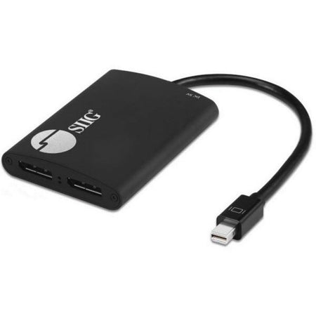SIIG 4K 1x2 Mini DisplayPort 1.2 to DisplayPort MST Splitter - CE-DP0J11-S1