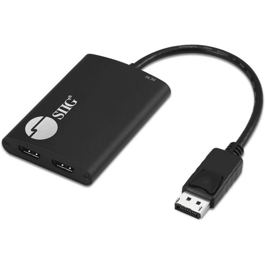 SIIG 4K 1x2 DisplayPort 1.2 to HDMI MST Splitter - CE-DP0K11-S1