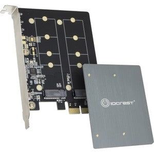 IO Crest Dual M.2 B-Key PCI-e 3.0 x1 Adapter with Heatsink - SI-PEX40153