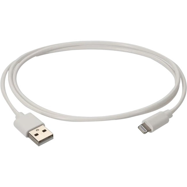 AddOn 1m Apple Computer Compatible USB 2.0 (A) Male to Lightning Male White Cable - MD818AM/A-AO