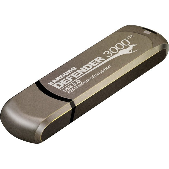 Kanguru Defender3000 FIPS 140-2 Certified Level 3, SuperSpeed USB 3.0 Secure Flash Drive, 256G - KDF3000-256G