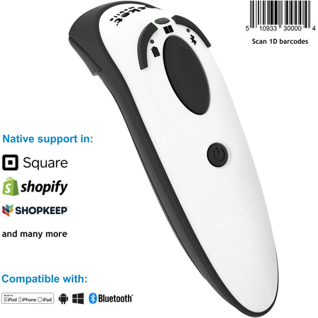 Socket Mobile DuraScan&reg; D700, Linear Barcode Scanner, White - CX3746-2398