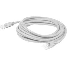 AddOn 250ft RJ-45 (Male) to RJ-45 (Male) White Cat5e UTP PVC Copper Patch Cable - ADD-250FCAT5E-WE