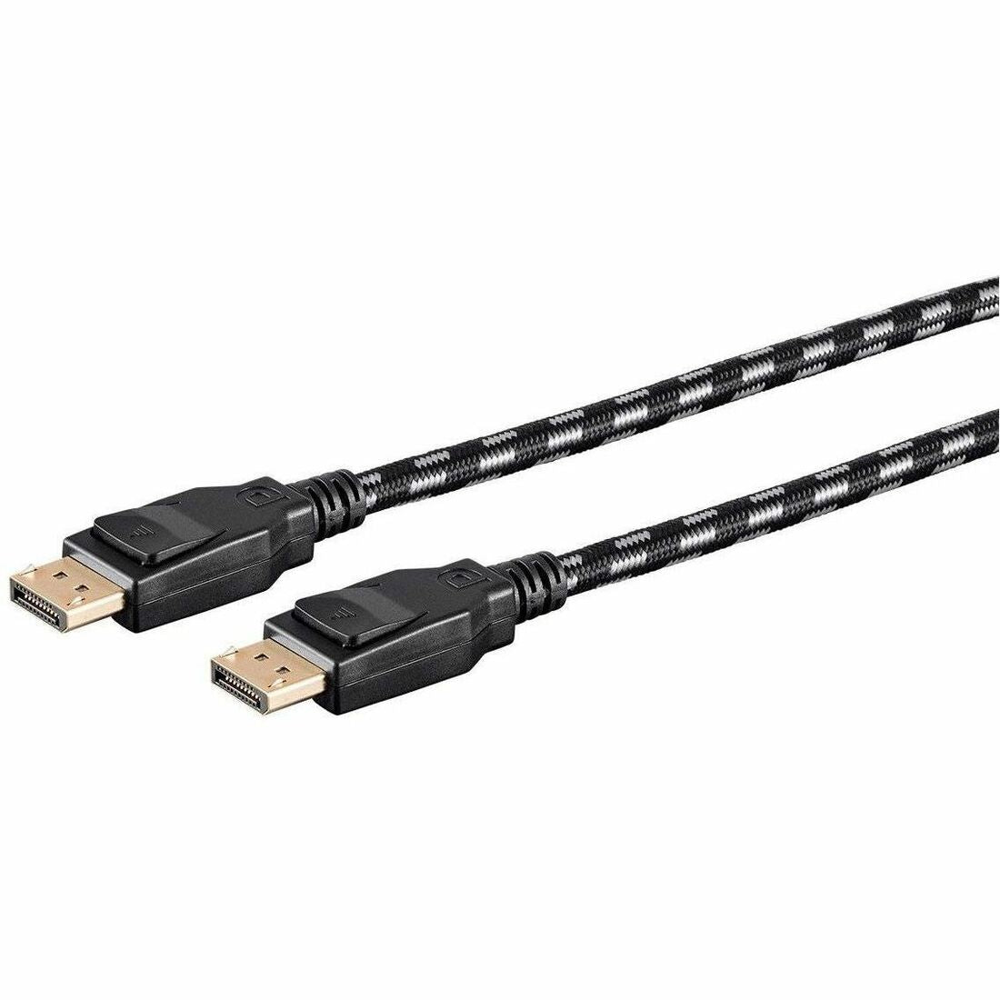 Monoprice Braided DisplayPort 1.4 Cable, 6ft, Gray - 37920