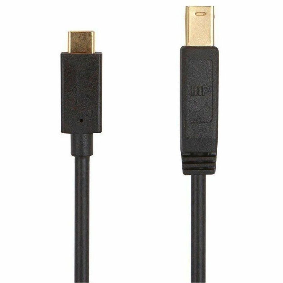 Monoprice Select USB 3.0 USB-C to USB-B Cable 6ft Black - 38614
