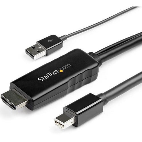 StarTech.com 10 ft. (3 m) HDMI to DisplayPort Cable - 4K 30Hz - USB-powered - Active HDMI to DisplayPort Cable (HD2DPMM10) - HD2DPMM10