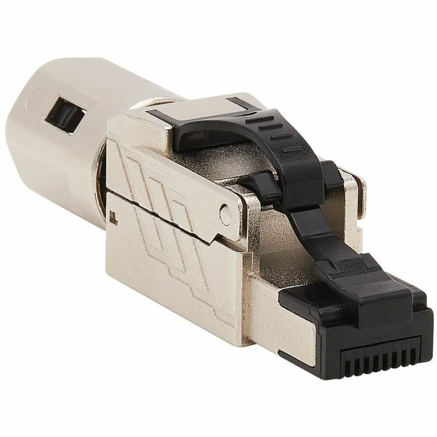 Eaton Tripp Lite Series Cat6a RJ45 Plug - MPTL, Shielded, 100W High-Power PoE & PoE++, Zinc Die-Cast, Black, TAA - N238-P01-MPTL-A