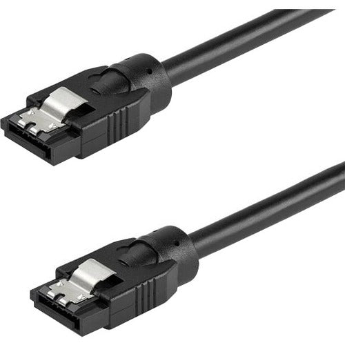 StarTech.com 0.3 m Round SATA Cable - Latching Connectors - 6Gbs SATA Cord - SATA Hard Drive Power Cable - (SATRD30CM) - SATRD30CM