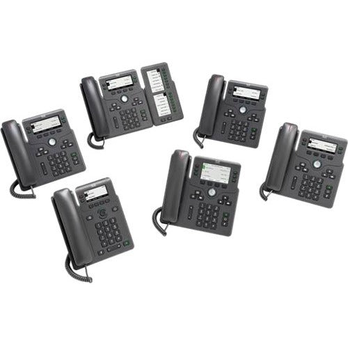 Cisco 6871 IP Phone - Corded - Corded/Cordless - Wi-Fi - Wall Mountable - Charcoal - CP-6871-3PCC-K9=