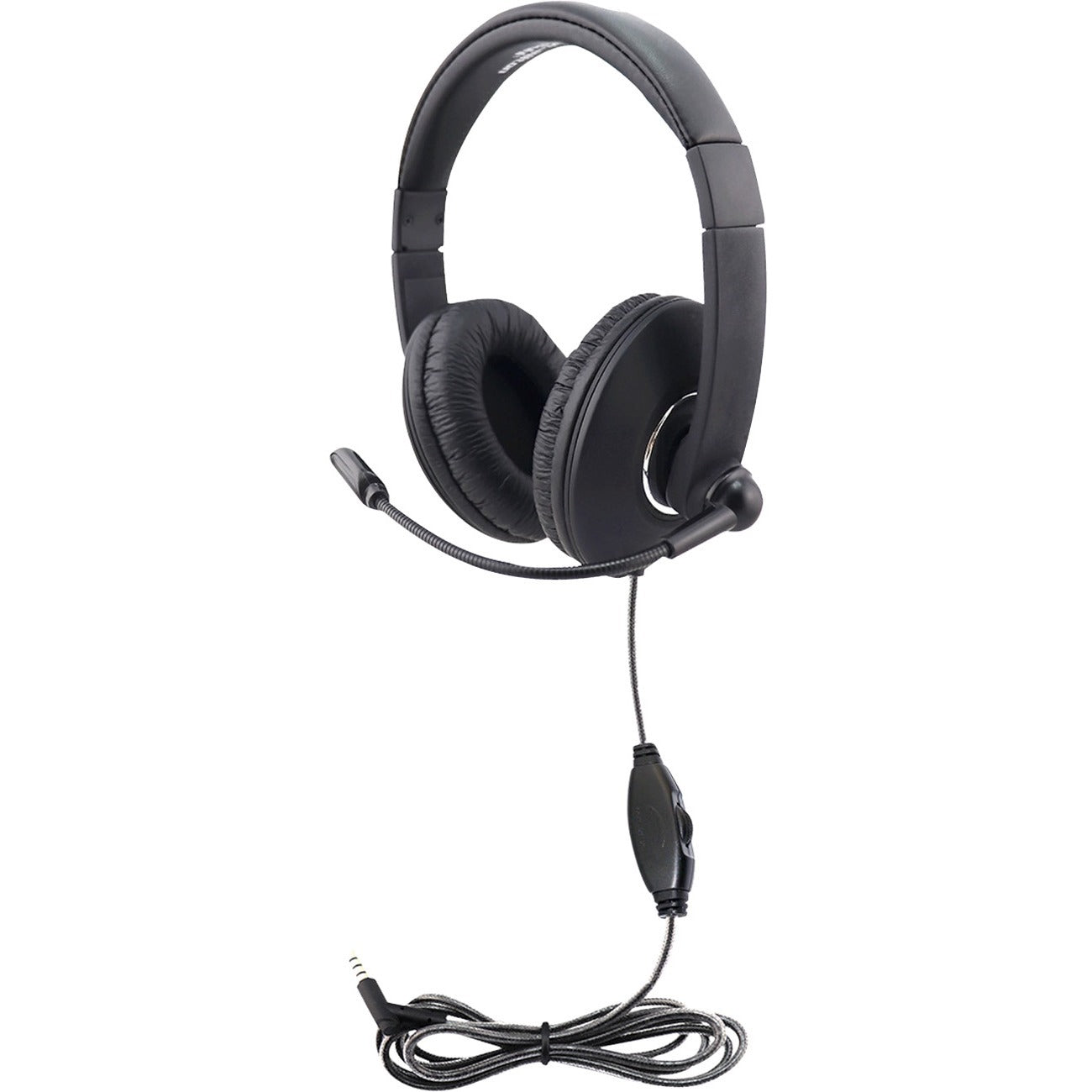 Hamilton Buhl Smart-Trek Mini Headset With In-Line Volume Control and 3.5mm TRRS Plug - STM2BK