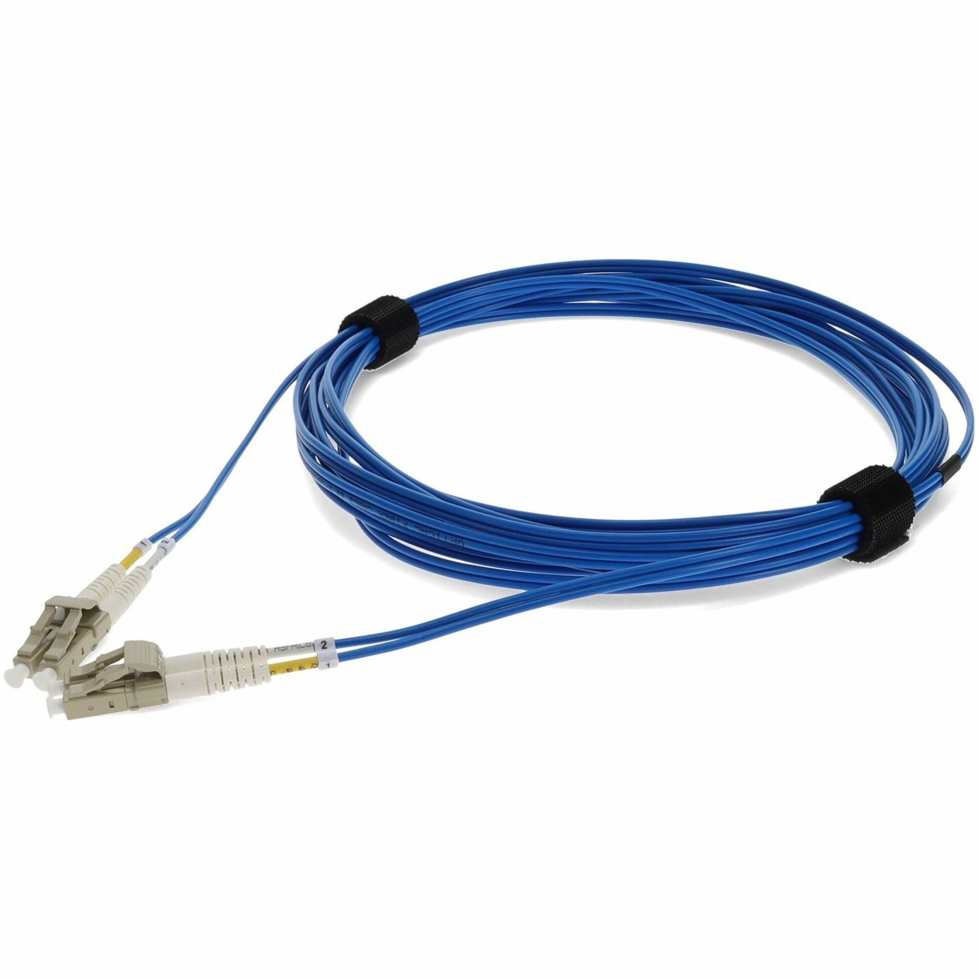 AddOn 5m LC (Male) to LC (Male) Blue OM1 Duplex Fiber OFNR (Riser-Rated) Patch Cable - ADD-LC-LC-5M6MMF-BE