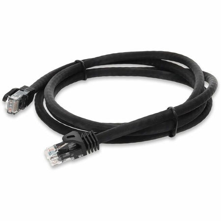 AddOn 7ft RJ-45 (Male) to RJ-45 (Male) Straight Black Cat6A UTP PVC Copper Patch Cable - ADD-7FCAT6A-BK