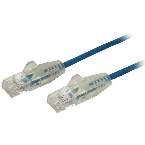 StarTech.com 0.5 m CAT6 Cable - Slim CAT6 Patch Cord - Blue - Snagless RJ45 Connectors - Gigabit Ethernet Cable - 28 AWG (N6PAT50CMBLS) - N6PAT50CMBLS