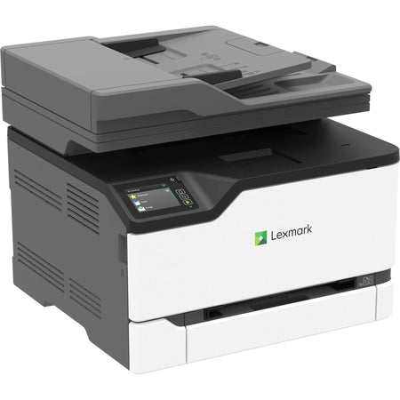 Lexmark CX431adw Laser Multifunction Printer-Color-Copier/Fax/Scanner-26 ppm Mono/26 ppm Color Print-2400x600 dpi Print-Automatic Duplex Print-75000 Pages-251 sheets Input-600 dpi Optical Scan-Color Fax-Wireless LAN - 40N9370