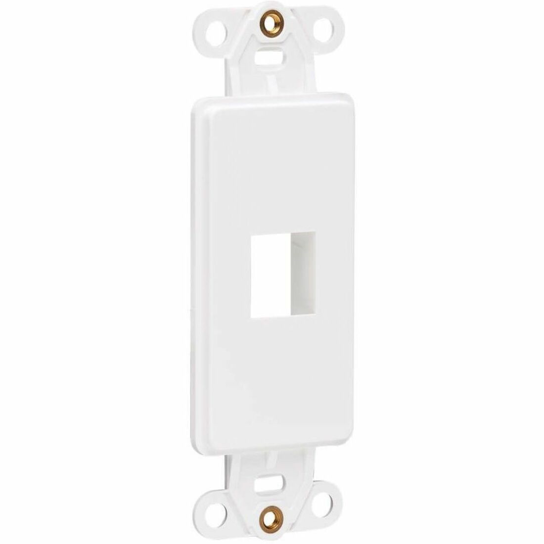 Eaton Tripp Lite Series Center Plate Insert, Decora Style - Vertical, 1 Port, TAA - N042D-001V-WH