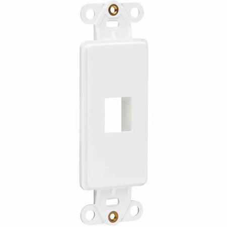 Eaton Tripp Lite Series Center Plate Insert, Decora Style - Vertical, 1 Port, TAA - N042D-001V-WH