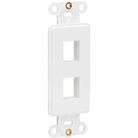 Eaton Tripp Lite Series Center Plate Insert, Decora Style - Vertical, 2 Ports, TAA - N042D-002V-WH