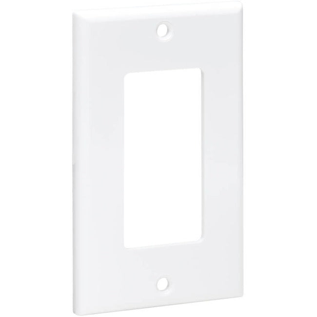 Tripp Lite by Eaton Single-Gang Faceplate, Decora Style - Vertical, White - N042D-100-WH