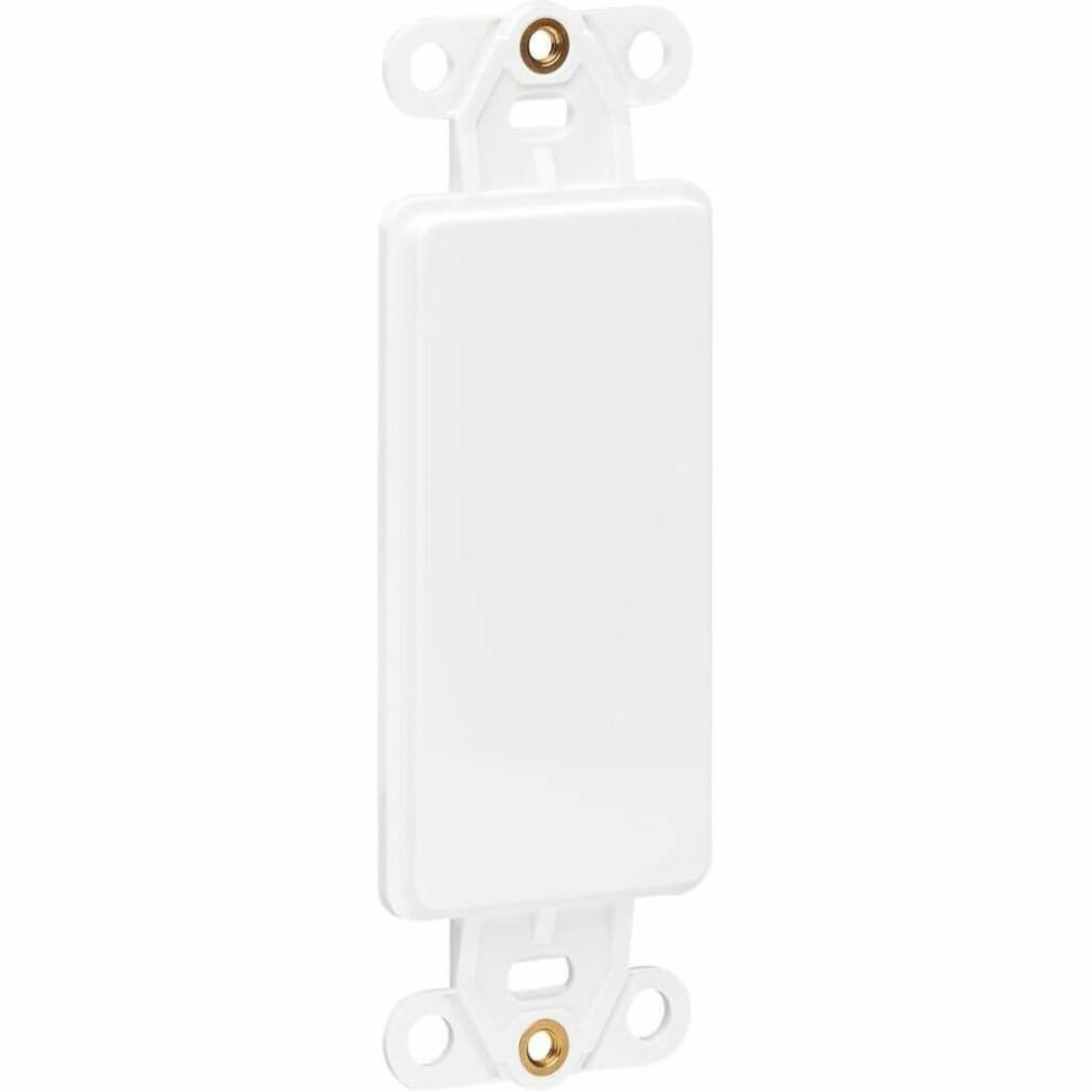 Eaton Tripp Lite Series Center Plate Insert, Decora Style - Vertical, Blank, TAA - N042D-100V-WH