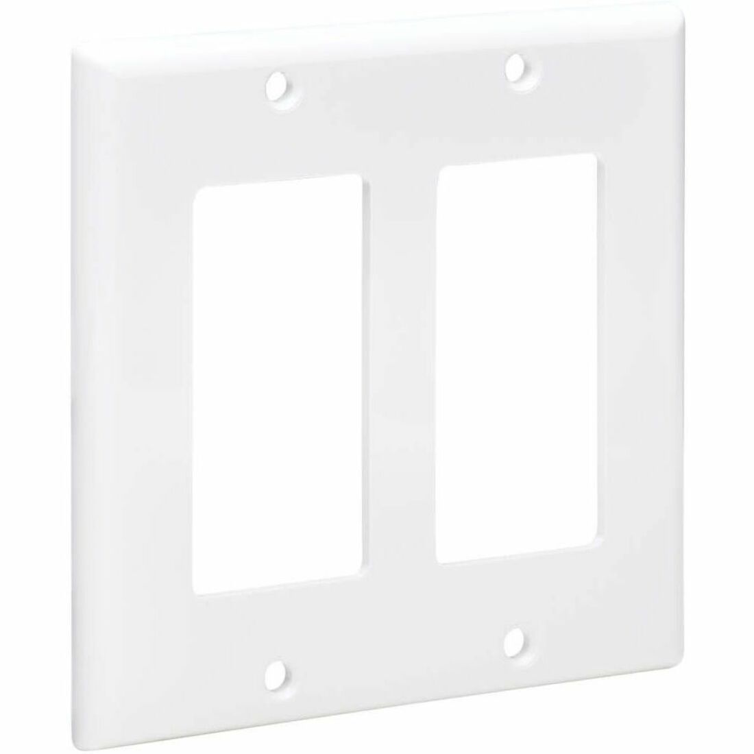 Eaton Tripp Lite Series Double-Gang Faceplate, Decora Style - Vertical, White, TAA - N042D-200-WH