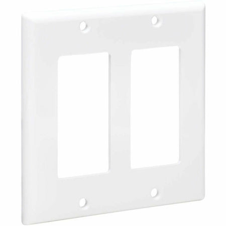 Eaton Tripp Lite Series Double-Gang Faceplate, Decora Style - Vertical, White, TAA - N042D-200-WH