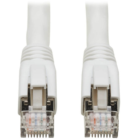 Tripp Lite by Eaton Cat8 25G/40G Certified Snagless Shielded S/FTP Ethernet Cable (RJ45 M/M) PoE White 10 ft. (3.05 m) - N272-010-WH