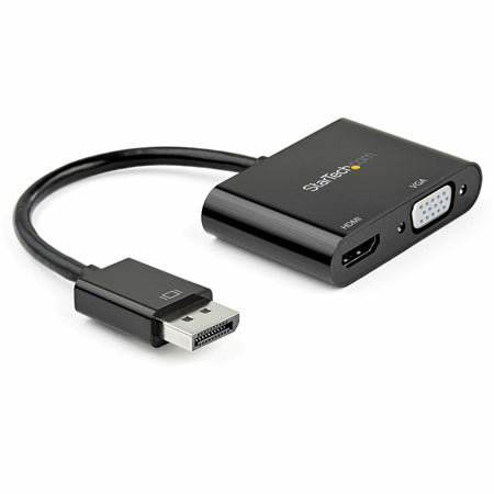 StarTech.com DisplayPort to HDMI VGA Adapter - DP 1.2 HBR2 to HDMI 2.0 4K 60Hz or VGA Monitor Converter - Digital Video Display Adapter - DP2VGAHD20