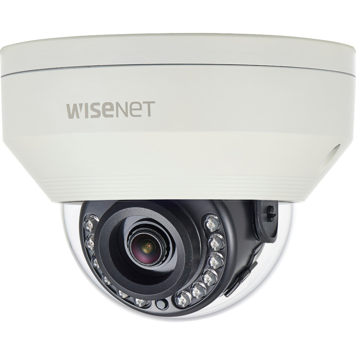 Wisenet HCV-7010R 4 Megapixel Outdoor HD Surveillance Camera - Color, Monochrome - Dome - Ivory - HCV-7010RA