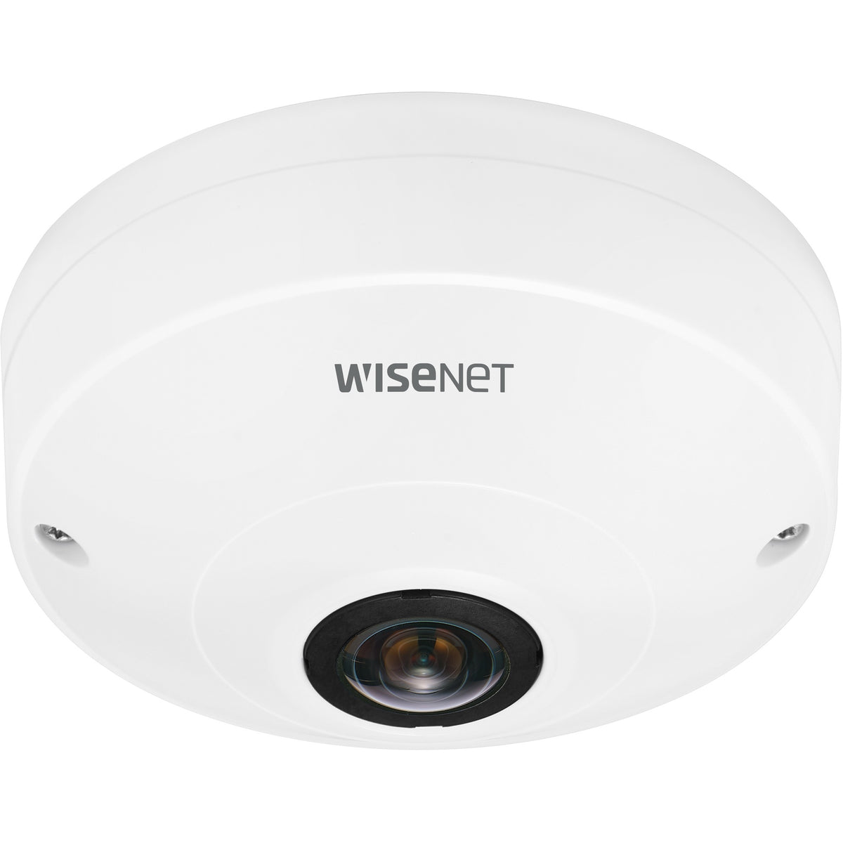 Wisenet QNF-8010 6 Megapixel Indoor Network Camera - Color - Fisheye - White - QNF-8010