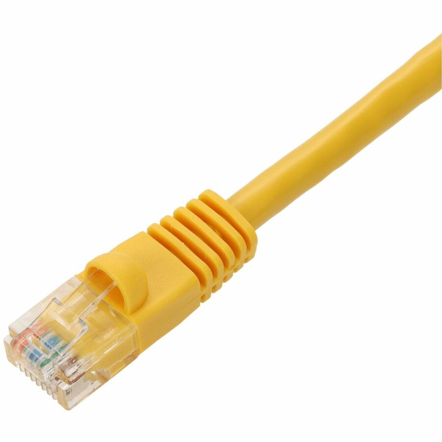 AddOn 5ft Yellow CAT 5E PVC Ethernet Cable Snagless Bubble Boot RJ-45 M/M - ADD-5FCAT5E-YW
