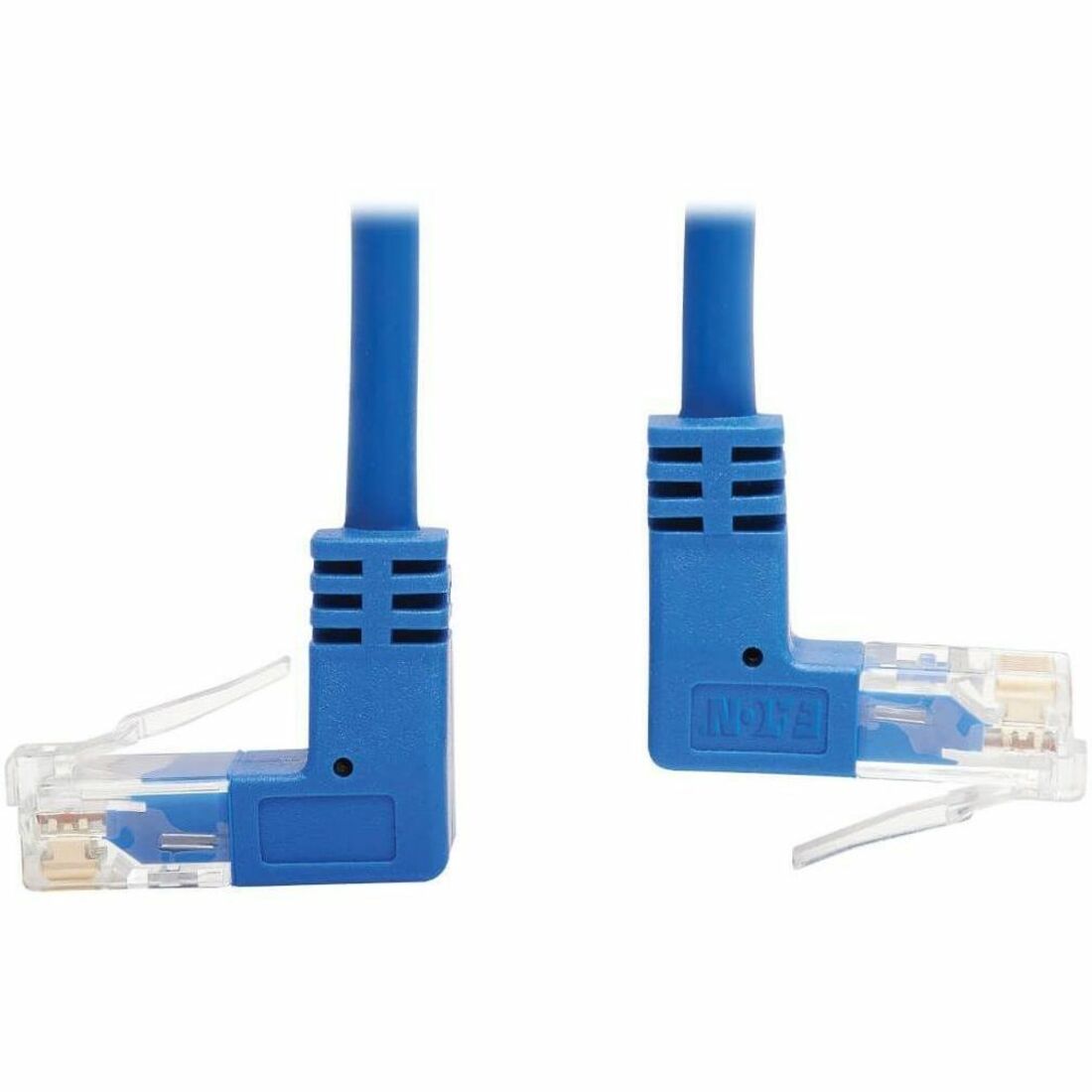 Eaton Tripp Lite Series Up/Down-Angle Cat6 Gigabit Molded Slim UTP Ethernet Cable (RJ45 Up-Angle M to RJ45 Down-Angle M), Blue, 7 ft. (2.13 m) - N204-S07-BL-UD