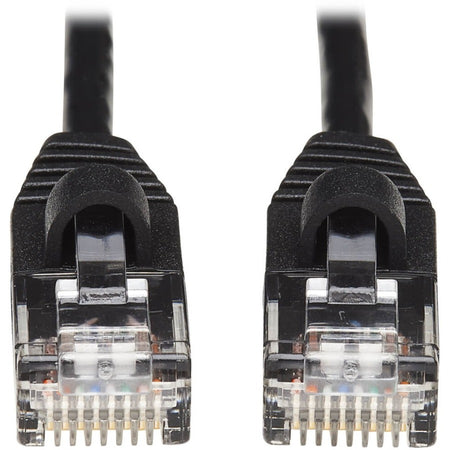 Eaton Tripp Lite Series Cat6a 10G Snagless Molded Slim UTP Ethernet Cable (RJ45 M/M), Black, 15 ft. (4.57 m) - N261-S15-BK